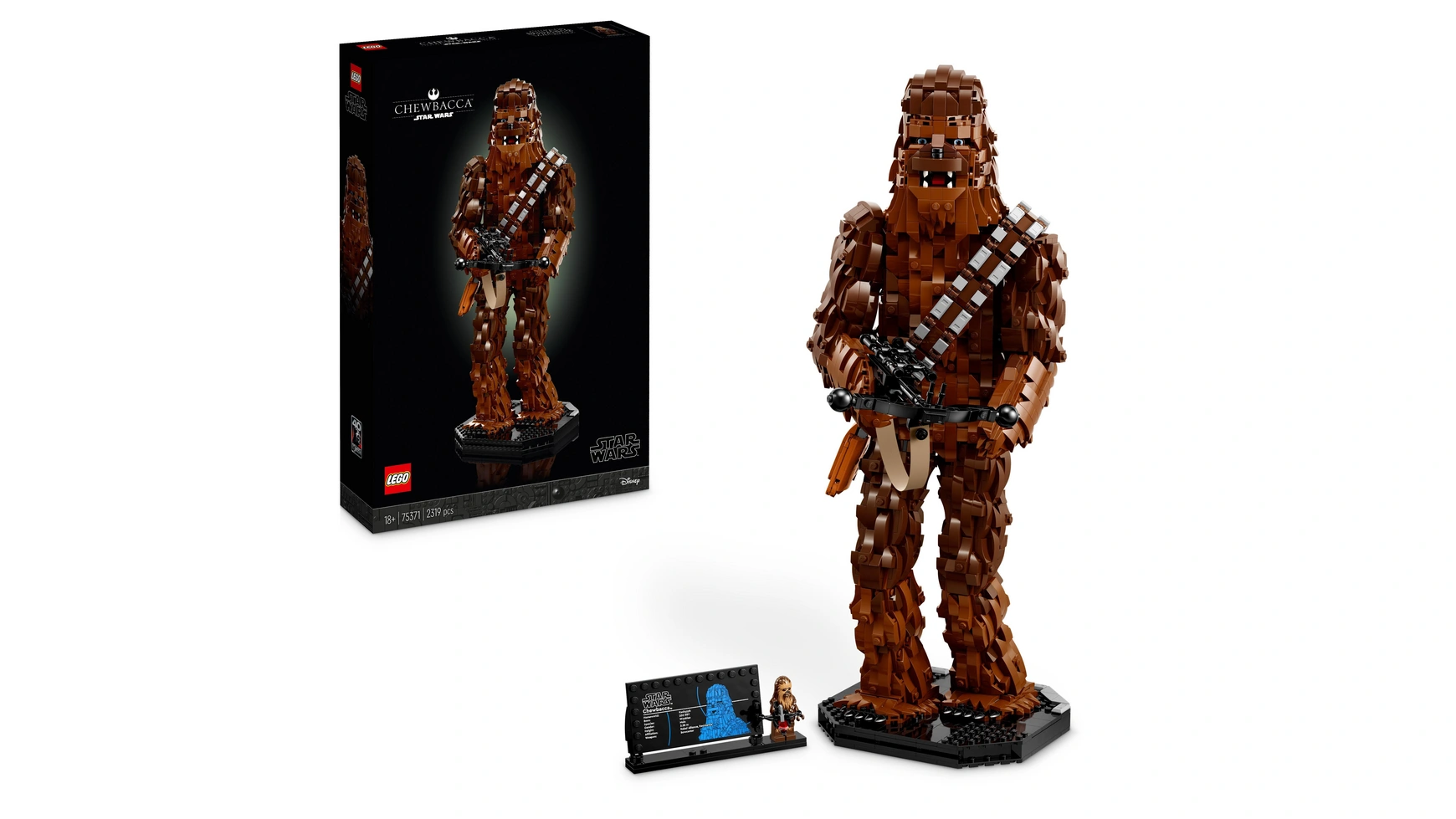 цена Lego Star Wars Фигурка Чубакки, модель здания вуки для взрослых