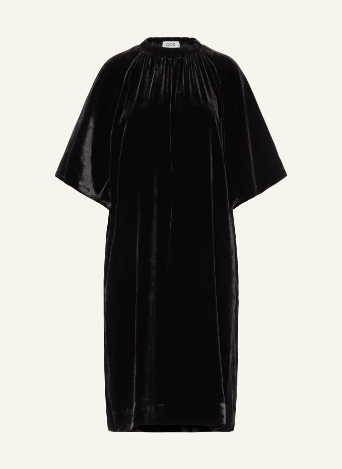 Бархатное платье Cos, черный