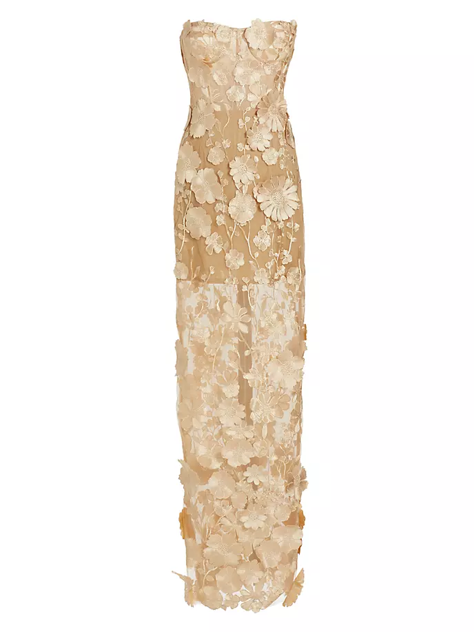 

Платье макси без рукавов Jasmine Bronx And Banco, цвет cream floral