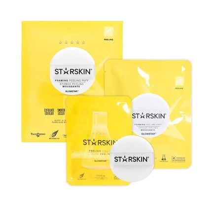 

Glowstar Foaming Peeling Puff Spongy Puff с витамином С и AHA для профессионального пилинга Starskin
