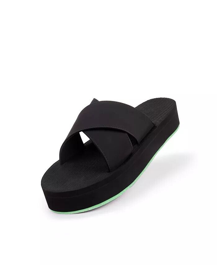 

Женские сандалии на перекрестной платформе и кедовой подошве Indosole, мультиколор