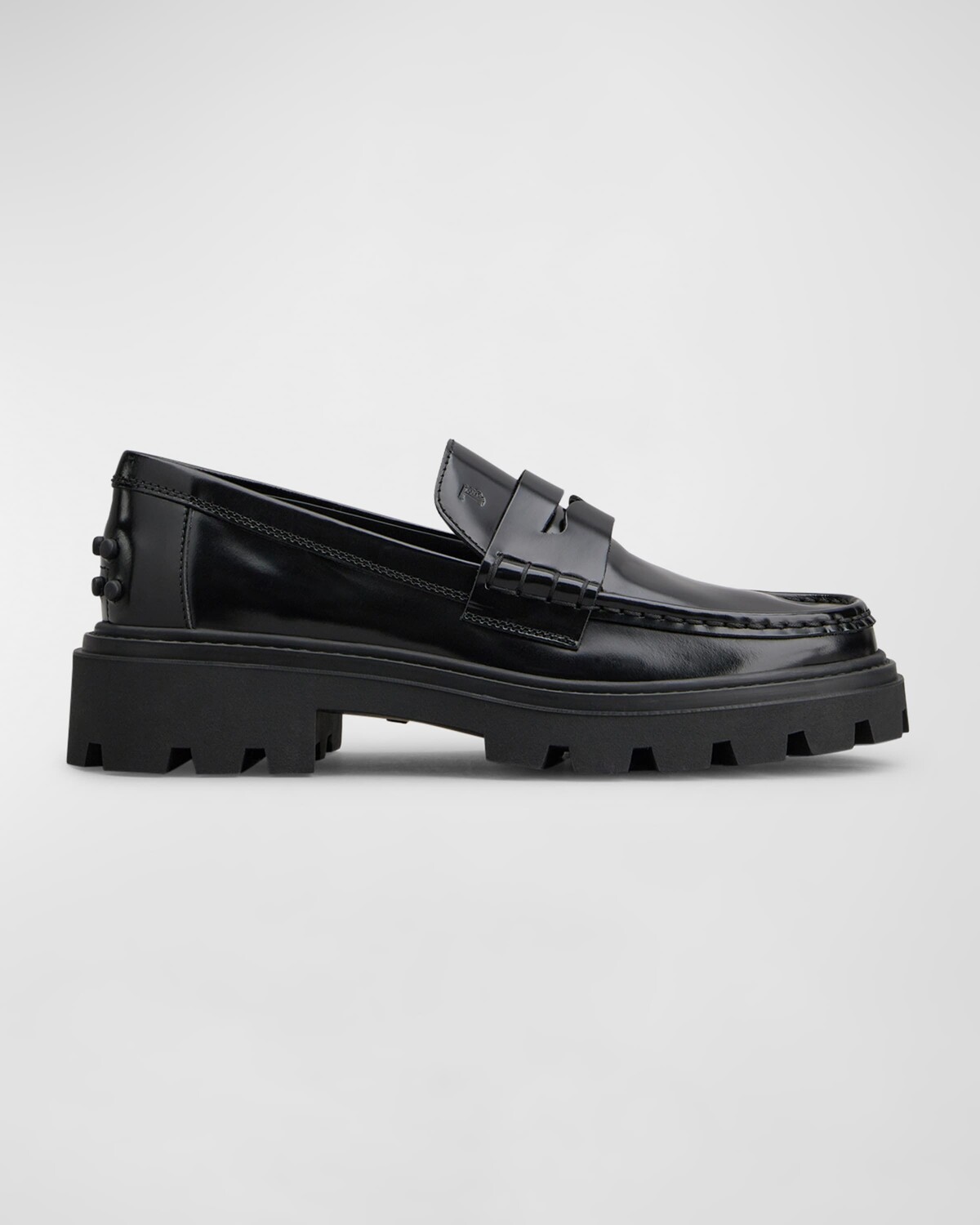 

Пенни-лоферы из телячьей кожи с выступающей подошвой Tod's, цвет Black