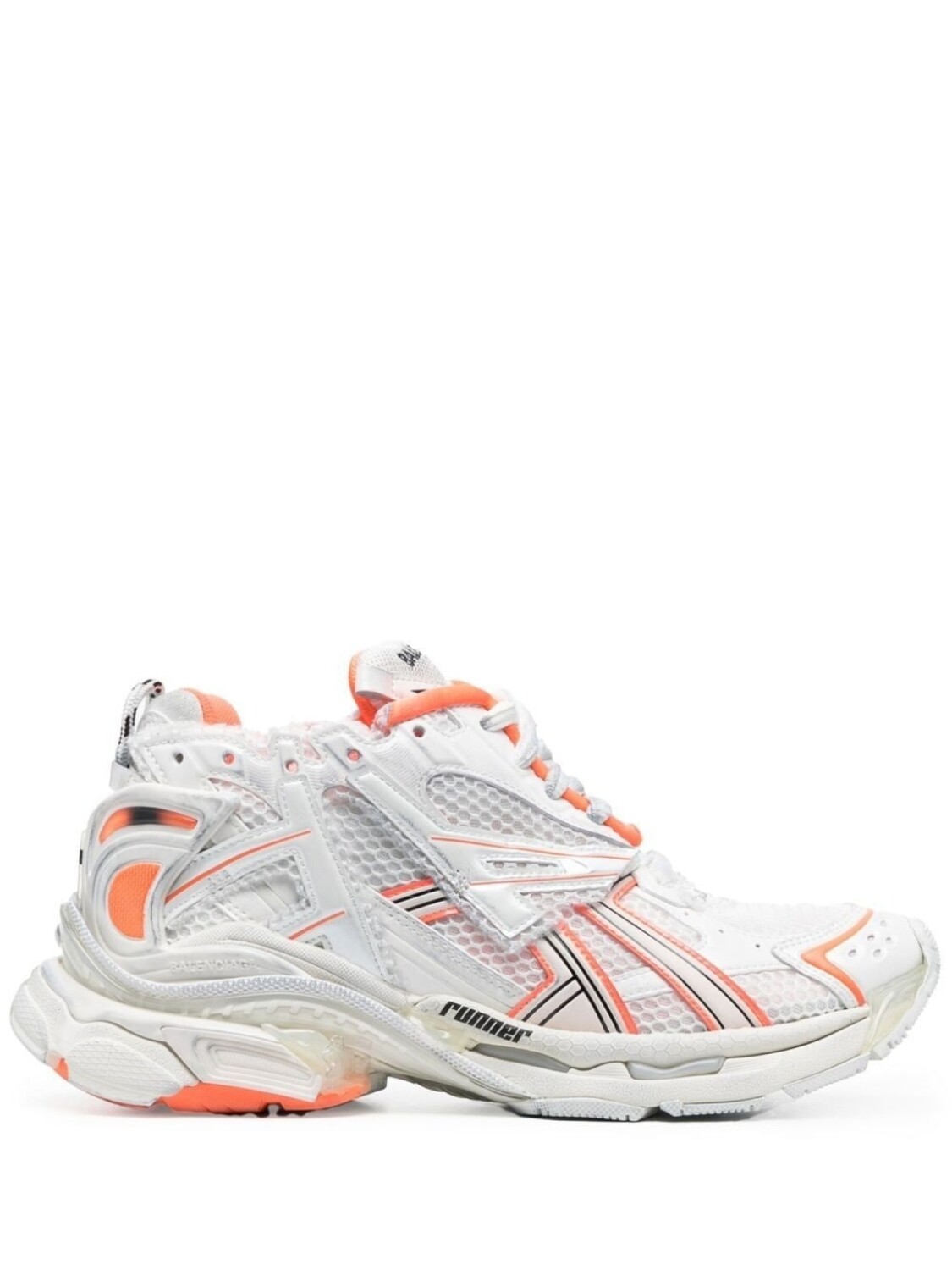 Balenciaga кроссовки Runner в двух тонах, белый