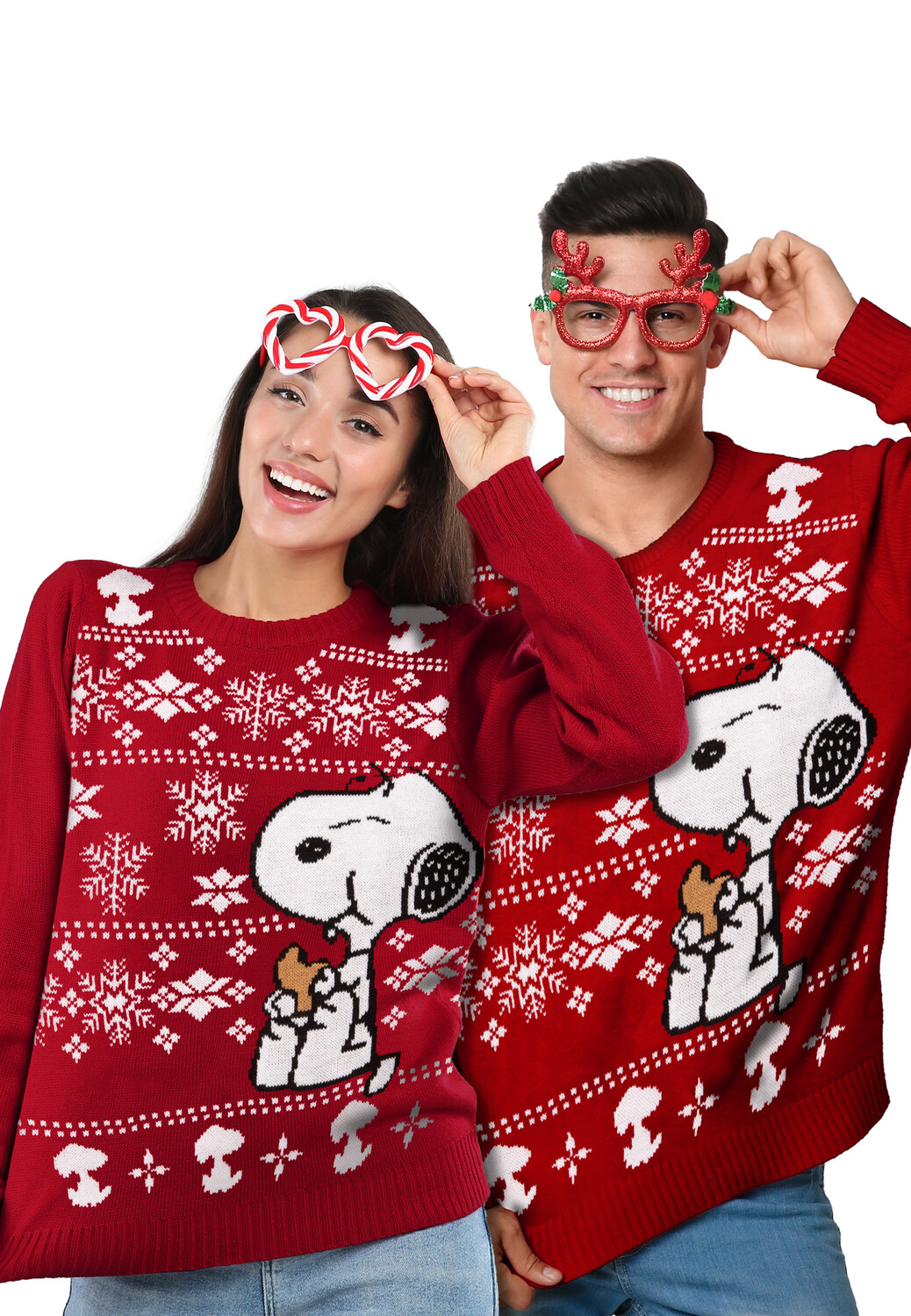 

Пуловер United Labels The Peanuts Winter Snoopy, красный