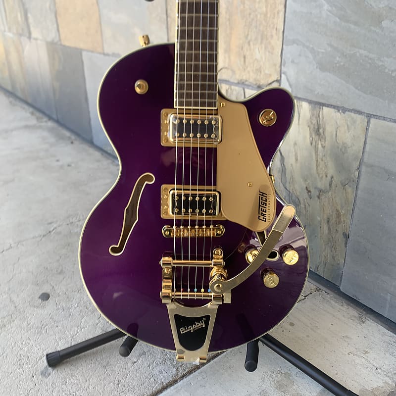 

Электрогитара Gretsch G5655TG Electromatic Center Block Jr Single Cut with Bigsby and Gold Hardware Amethyst