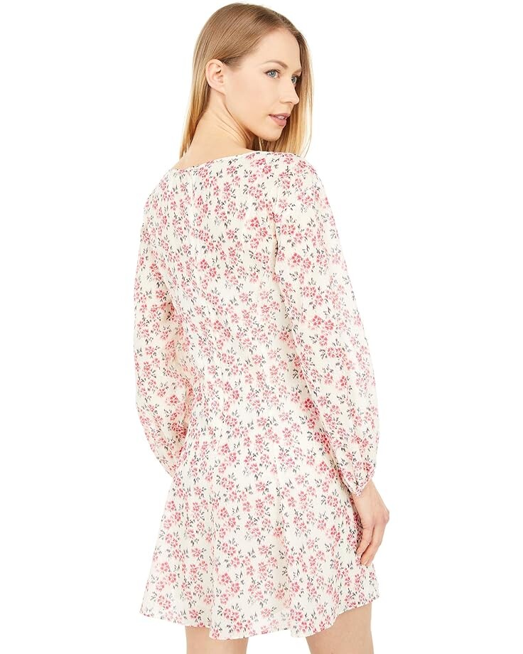 

Платье Rebecca Taylor Ikat Fleur Sleeve Dress, цвет Bone Combo