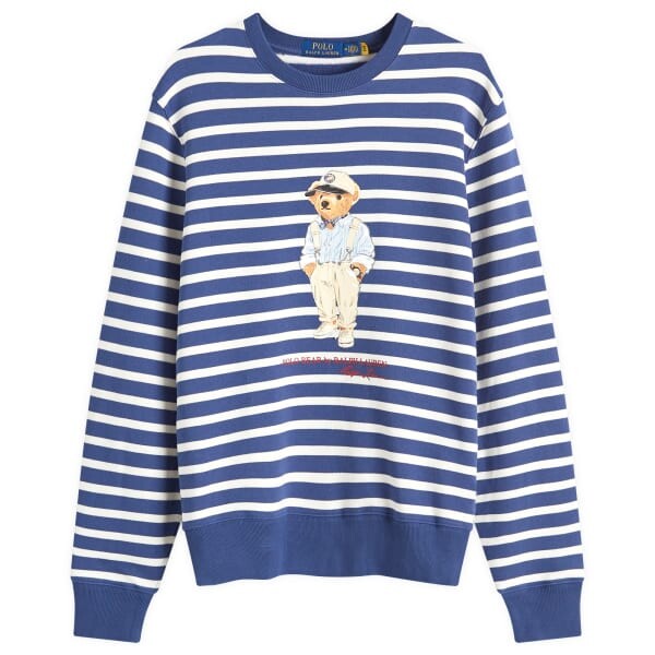 

Толстовка Hemingway с полосками медведя Polo Ralph Lauren, белый