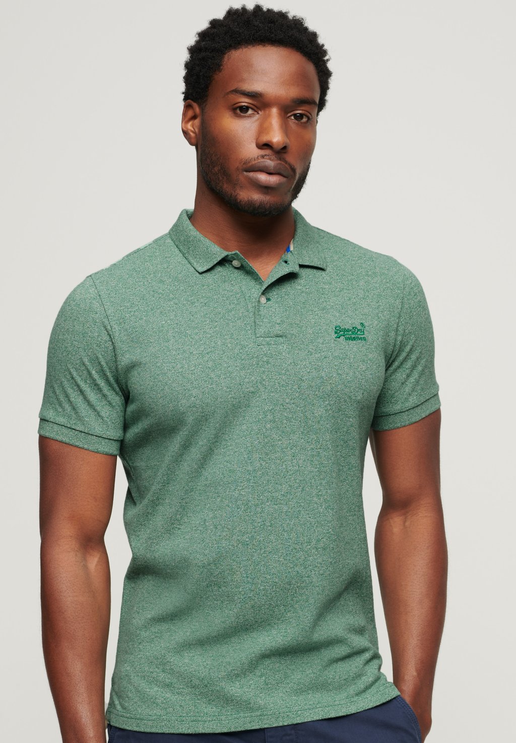 Рубашка-поло Superdry, цвет bright green grit трусики 3 pack superdry цвет enamel oregon bright green