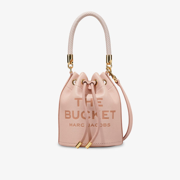 Кожаная сумка-ведро The Bucket Marc Jacobs, розовый