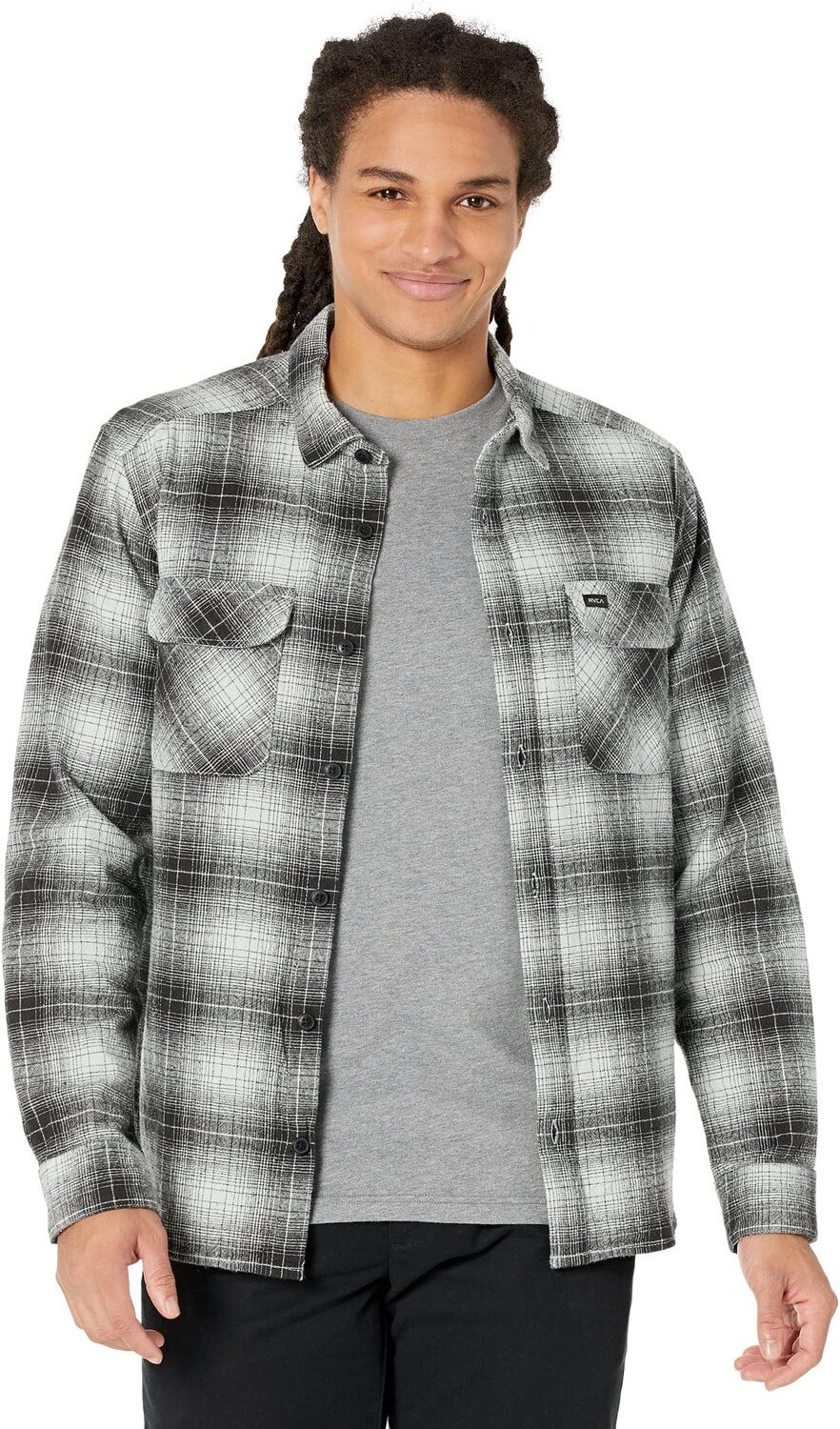 

Рубашка RVCA Vesuvio Flannel, цвет Green Tea