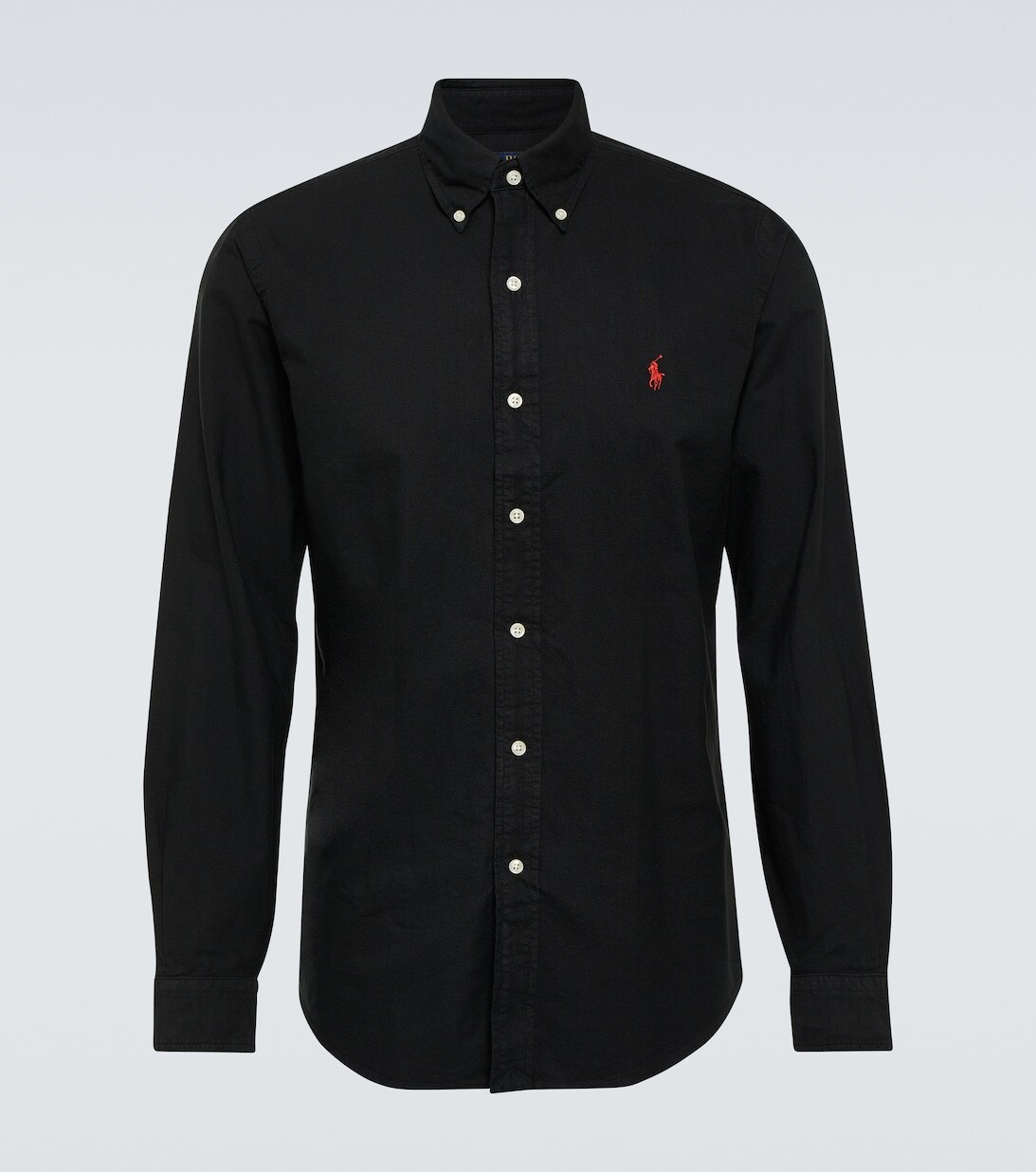 

Хлопковая рубашка Polo Ralph Lauren, черный