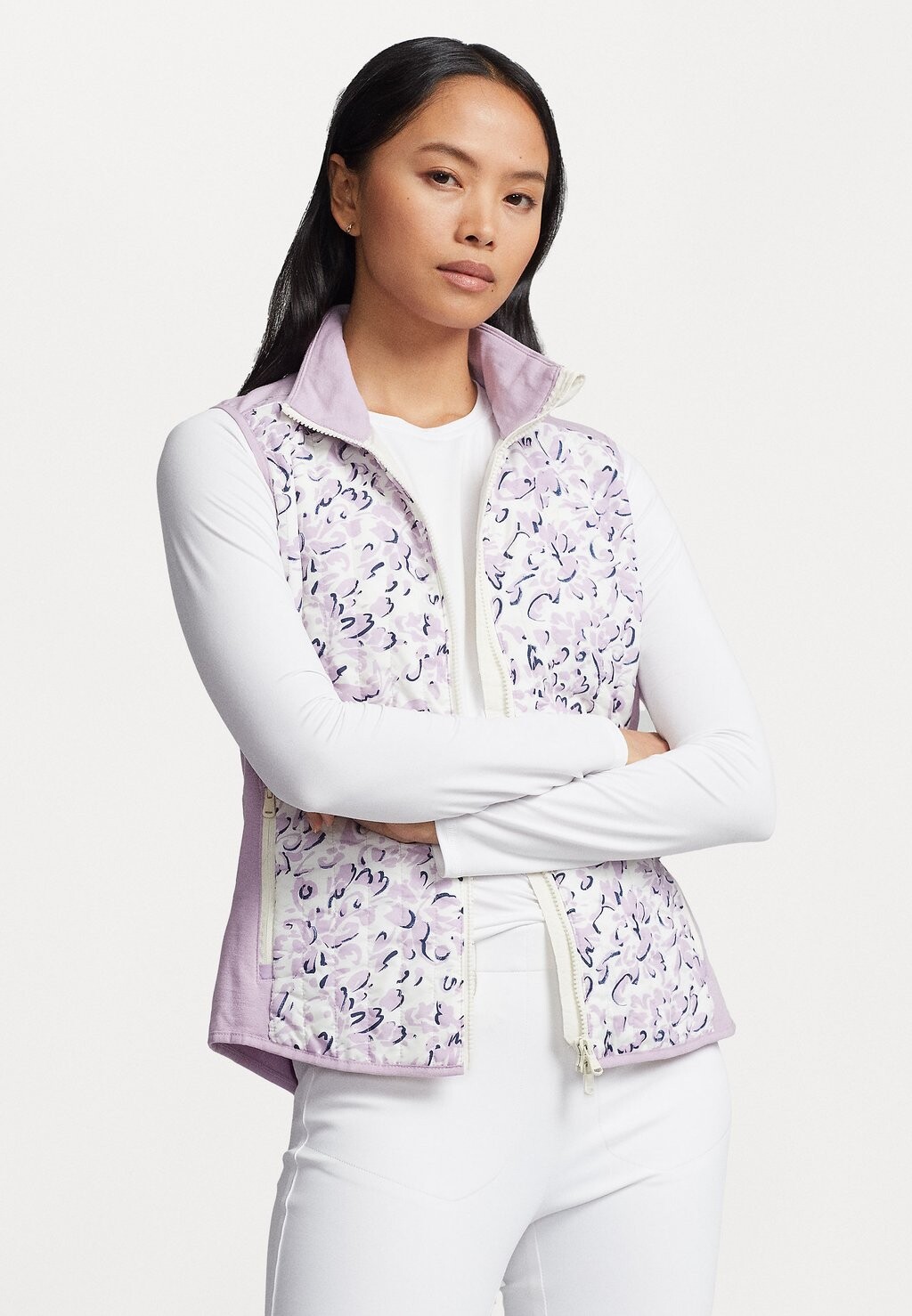 

Жилет Vest Sleeveless Full Zip Polo Ralph Lauren, цвет light mauve