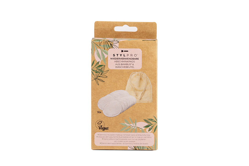Набор: бамбуковые подушечки для снятия макияжа Stylpro, 1 шт. многоразовые бамбуковые косметические подушечки для снятия макияжа набор 16 шт bambow bambaw