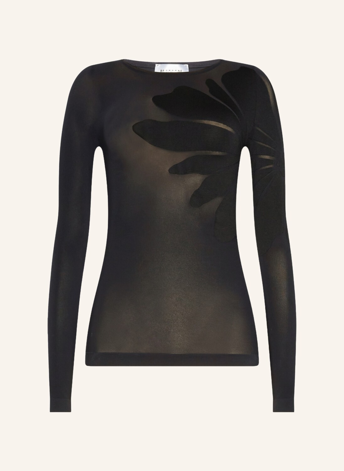 

Топ тату на теле Wolford, черный