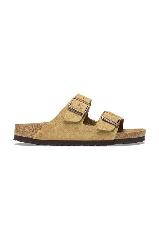 

Замшевые шлепанцы Arizona Birkenstock, бежевый