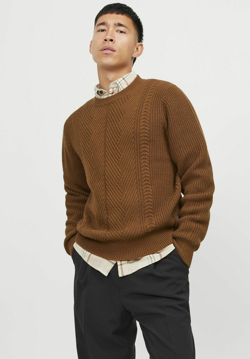

Свитер CREW NECK Jack & Jones, кембриджский коричневый