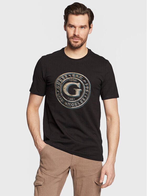 

Футболка узкого кроя Guess, черный