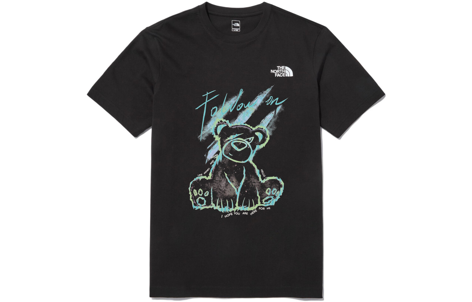 

Футболка унисекс черная The North Face, черный