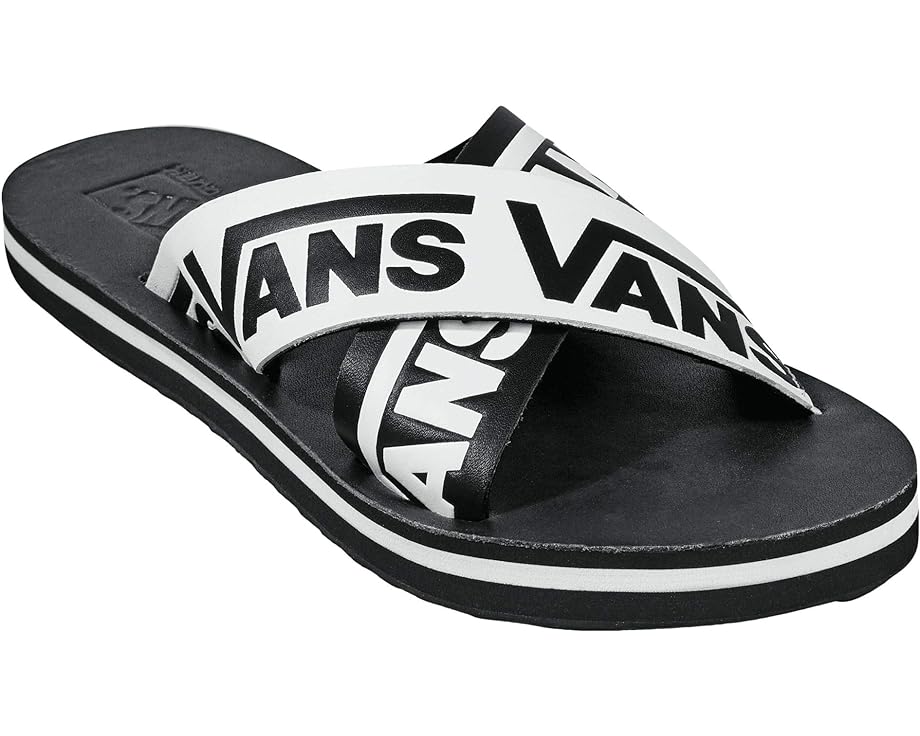 Сандалии Vans Cross Strap, цвет Black/White классическая обувь без шнуровки vans цвет black and white checker white