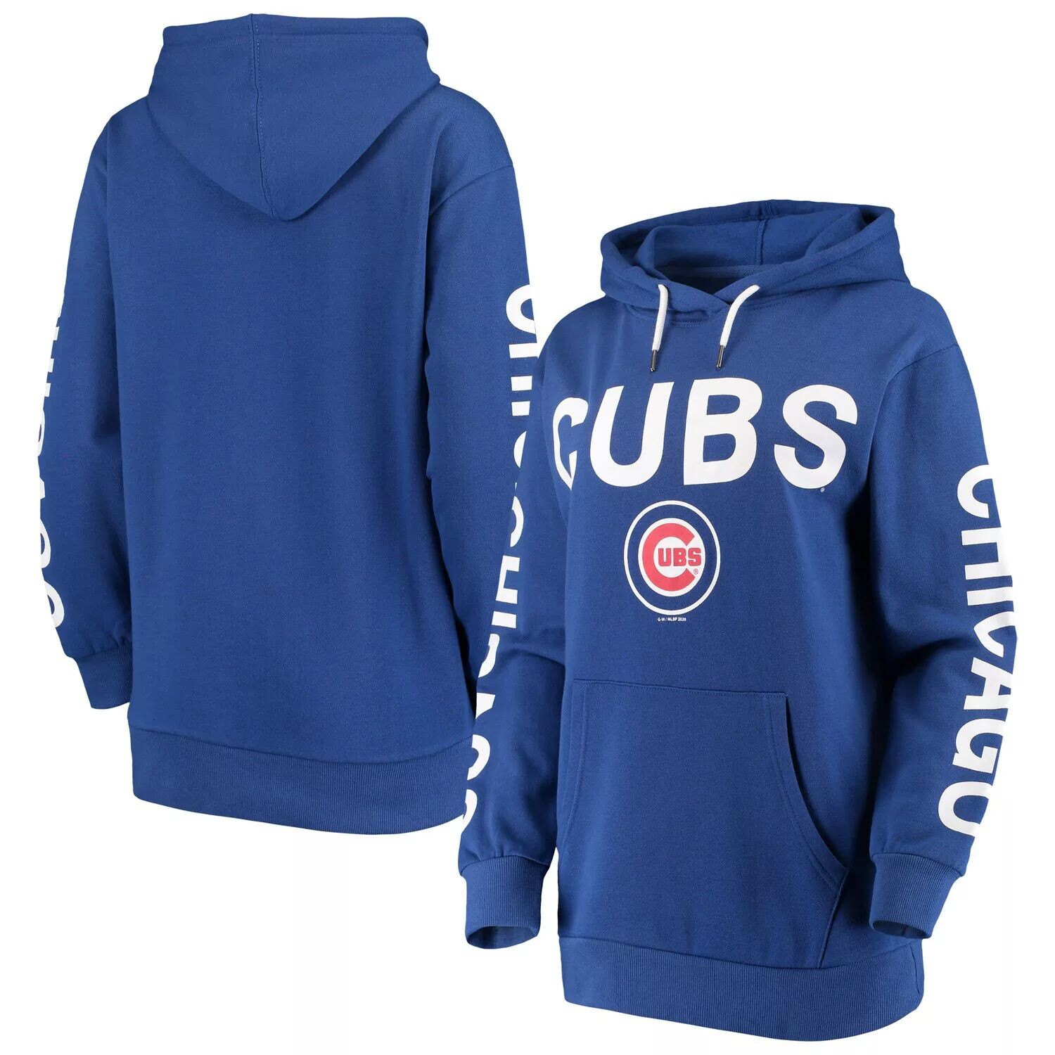 

Женский пуловер с капюшоном G-III 4Her от Carl Banks Royal Chicago Cubs Extra Inning с цветными блоками G-III