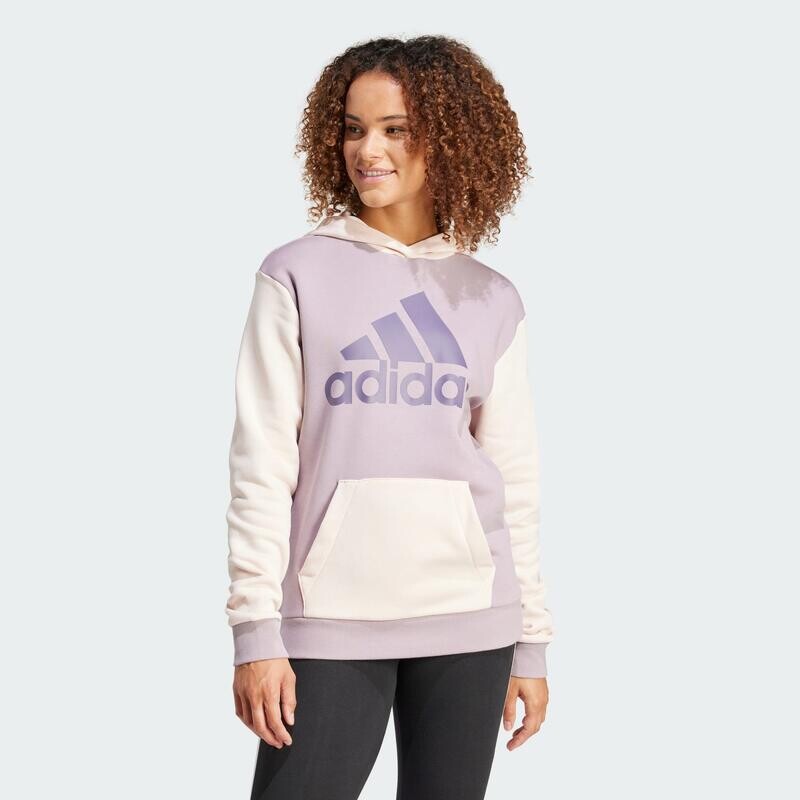 

Флисовая толстовка бойфренда с логотипом Essentials ADIDAS, цвет negro