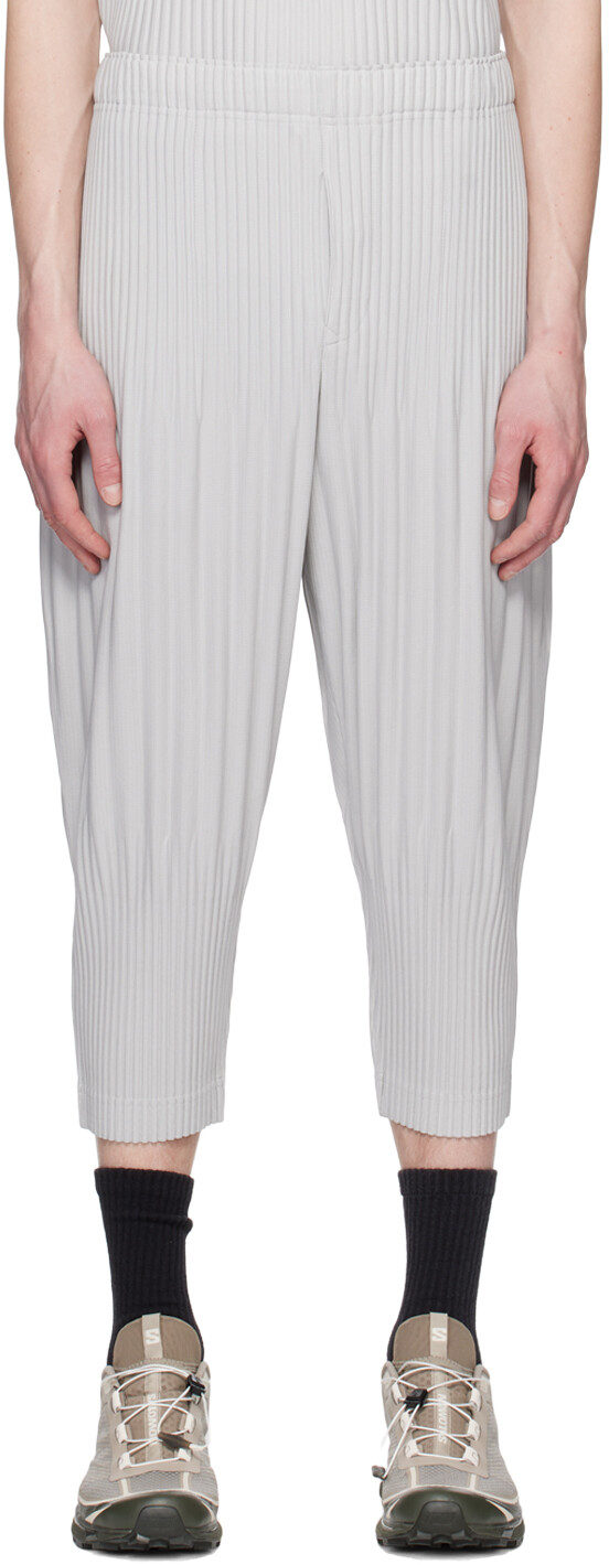 

Серые брюки Basics Светлые HOMME PLISSe ISSEY MIYAKE, Серый