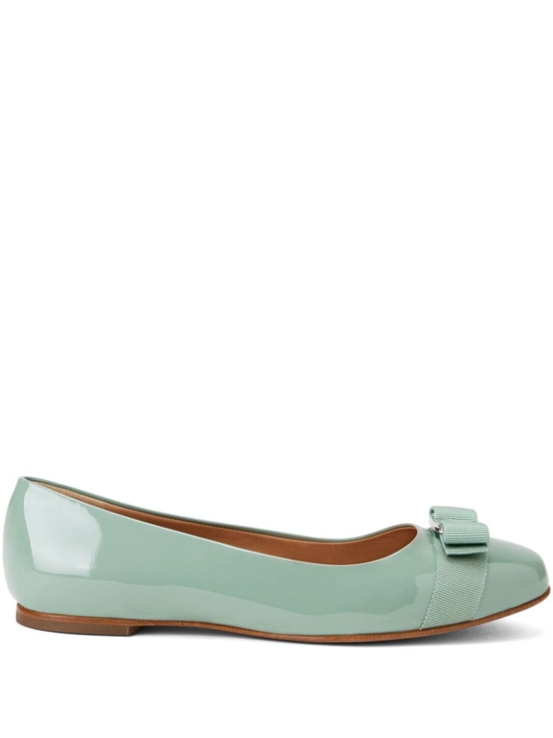 

Лакированные балетки Varina Ferragamo, зеленый