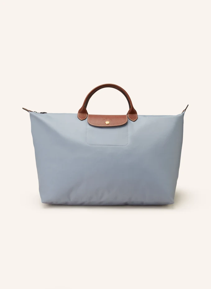 Шоппер le pliage large Longchamp, серый