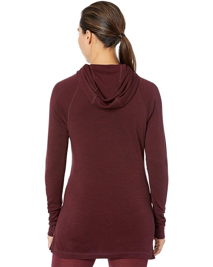 

Худи Smartwool Merino 250 Drape Neck Hoodie, цвет Black Cherry Heather