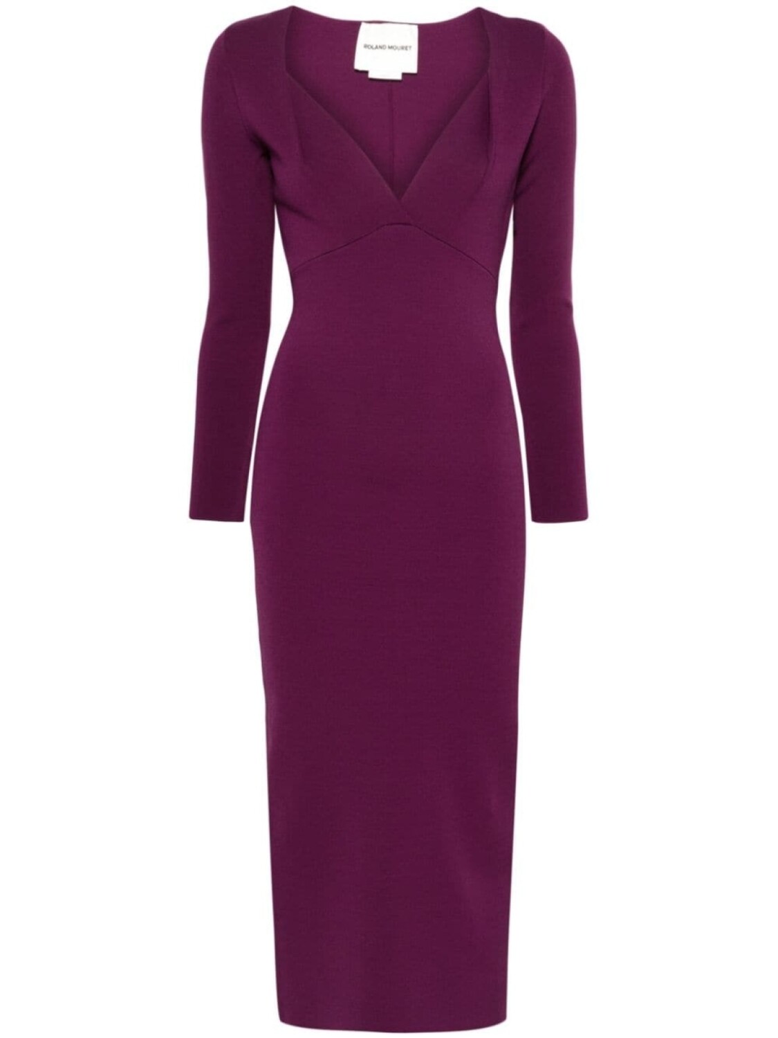 

Вязаное платье со складками Roland Mouret, фиолетовый