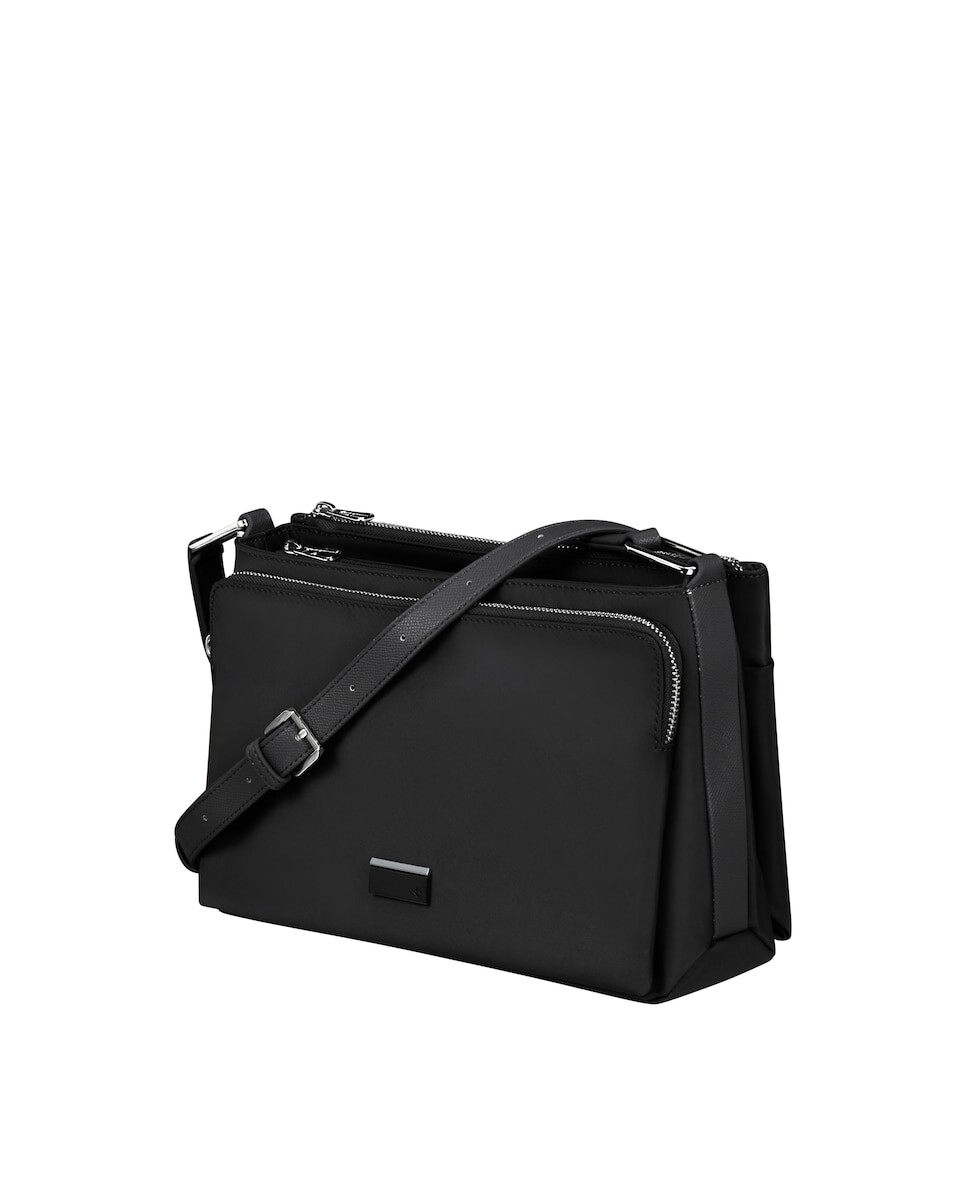 

Сумка через плечо M Be-Her из черного переработанного материала на молнии SAMSONITE, черный