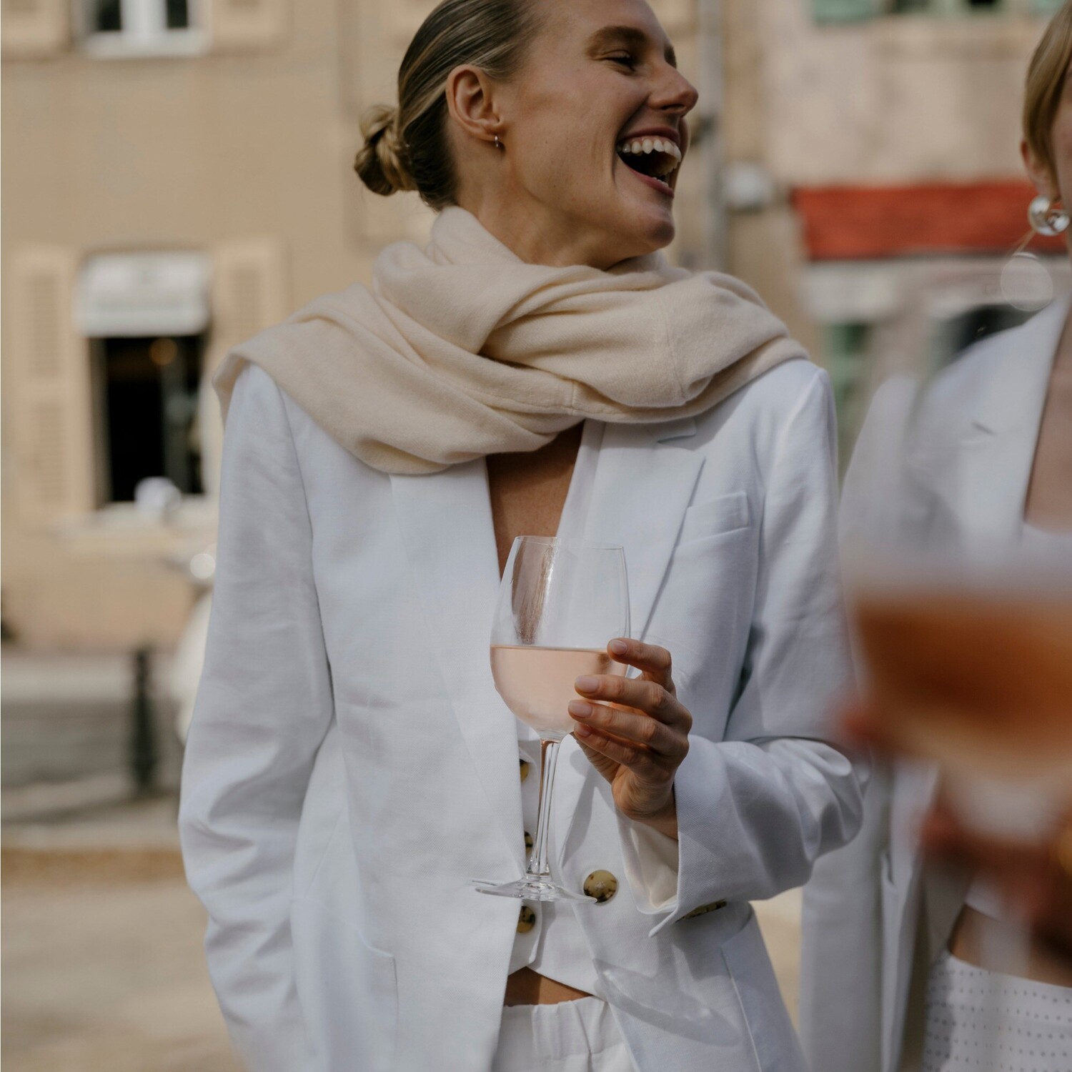 

Блейзер Helena из эластичной льняной ткани J.Crew, белый