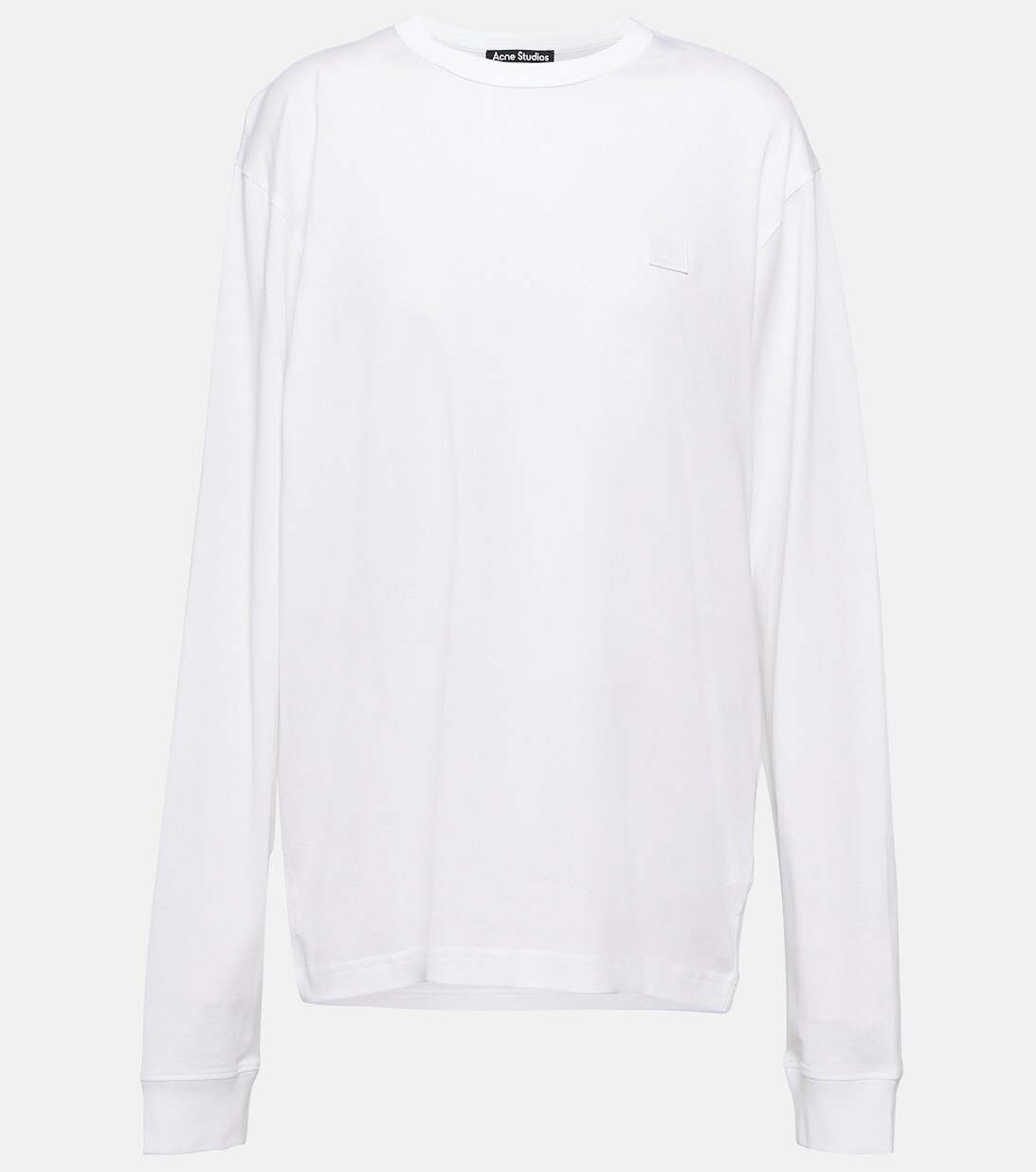 

Топ из хлопкового джерси ACNE STUDIOS, белый