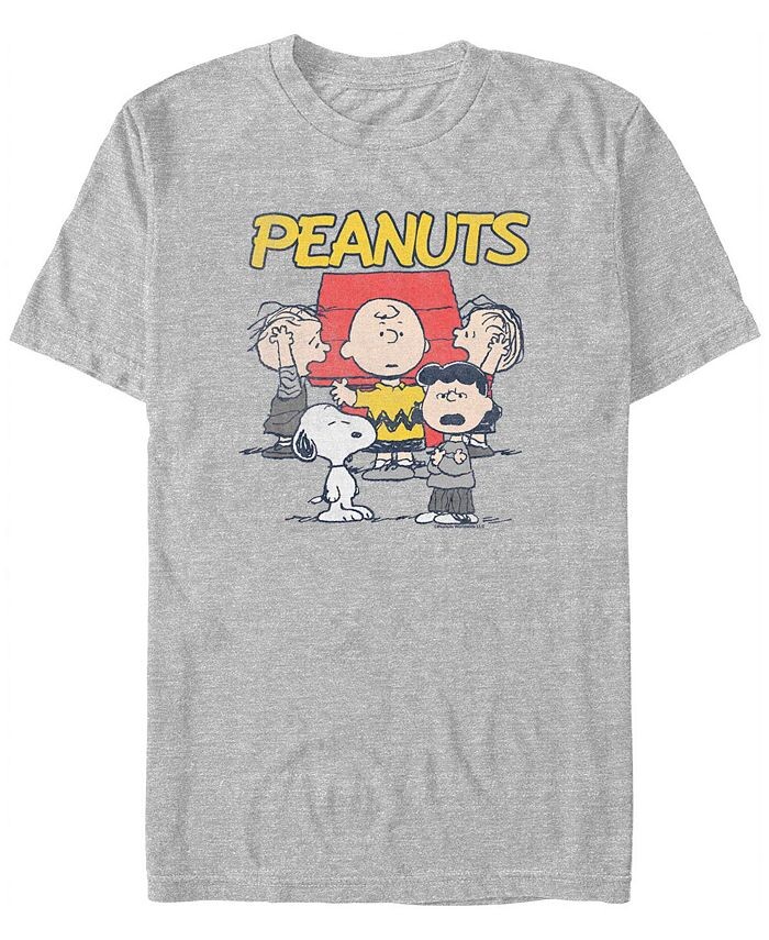 

Мужская футболка с коротким рукавом Peanuts Group Yell Fifth Sun, серый