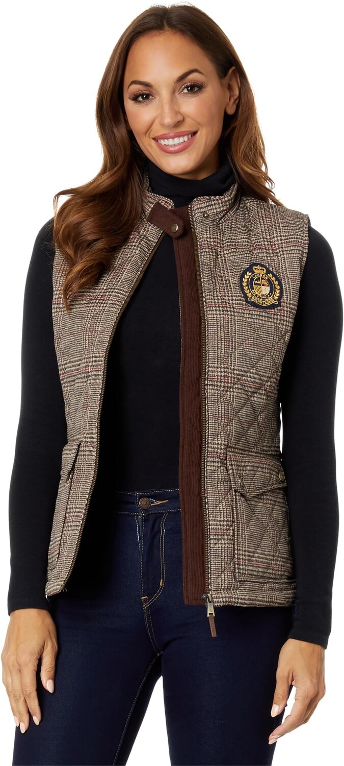 

Куртка Printed 3/4 Quilt LAUREN Ralph Lauren, цвет Heritage Plaid
