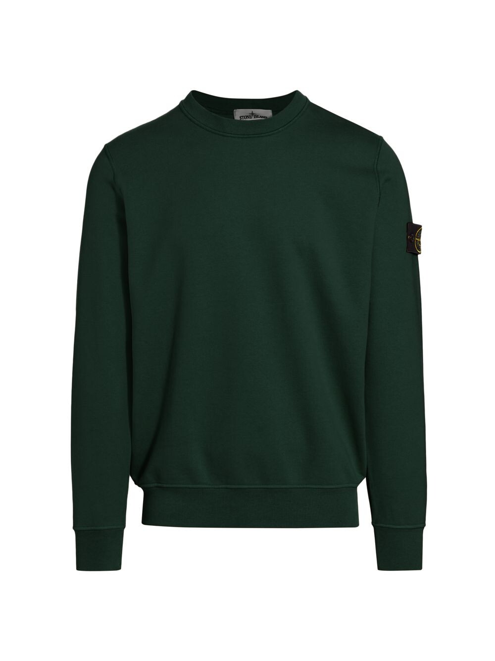 

Хлопковый свитер с круглым вырезом Stone Island, зеленый
