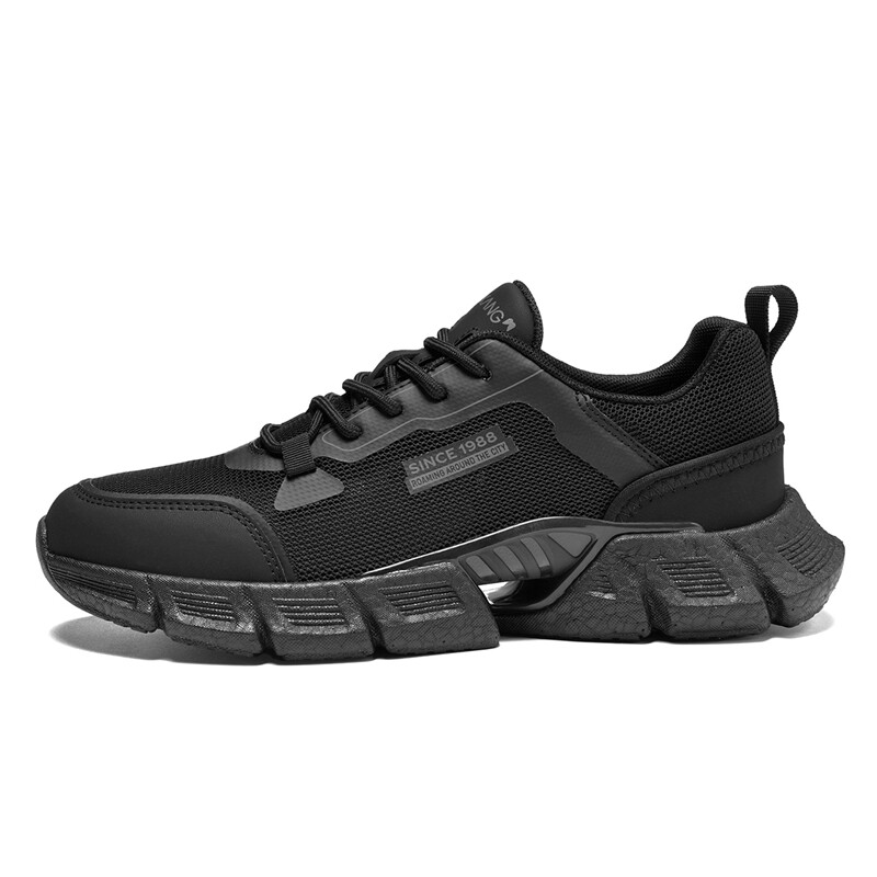

Кроссовки мужские толстые низкие Aokang, цвет All black [standard sports shoe size]