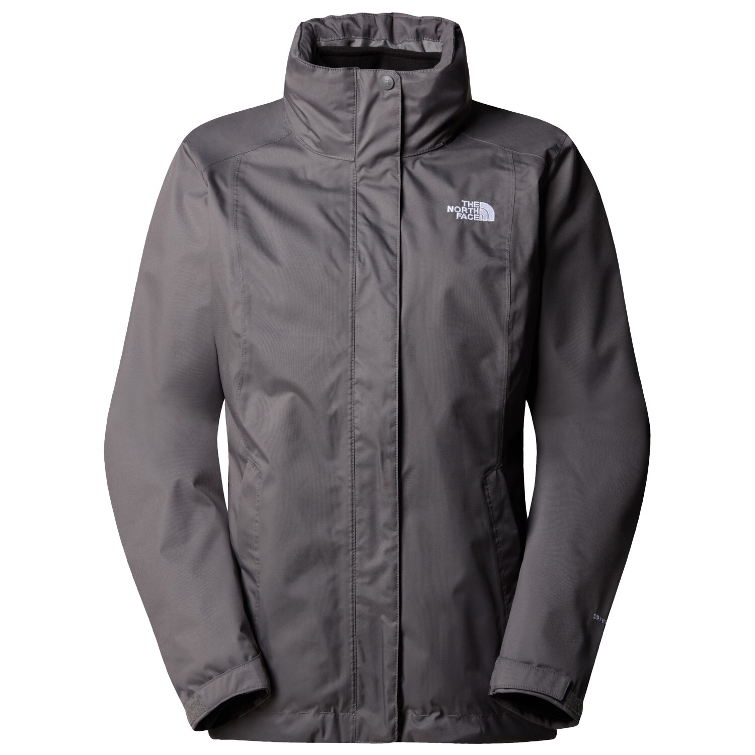 темно синяя куртка m evolve ii triclimate urban north face синий Двойная куртка The North Face Women's Evolve II Triclimate, цвет Smoked Pearl/TNF Black