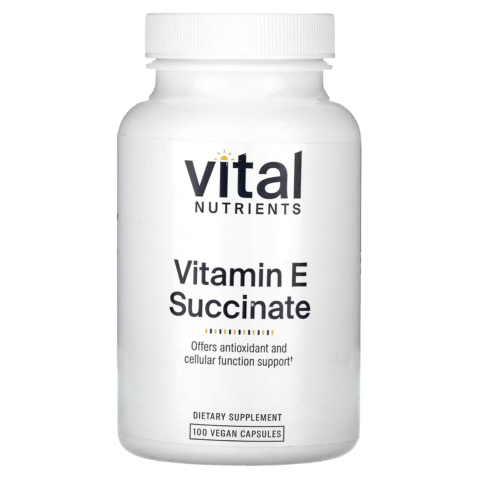 Vital Nutrients Витамин Е Сукцинат 100 веганских капсул nutricology витамин e сукцинат 100 вегетарианских капсул