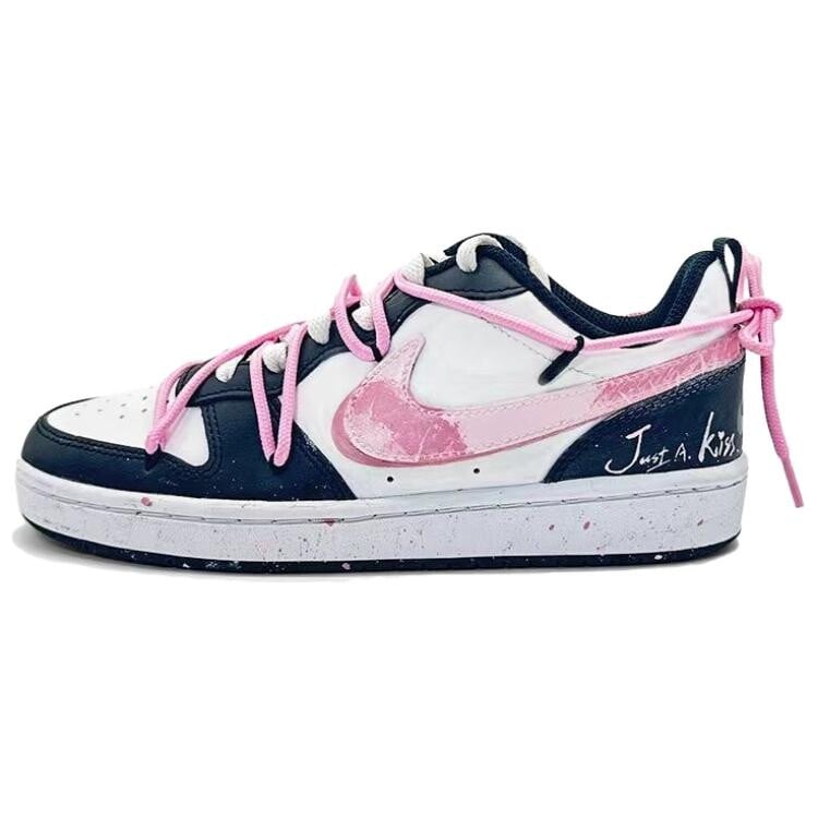 

Кроссовки Nike Court Borough Skateboarding Shoes Women's Low-top Black/powder, черный/розовый