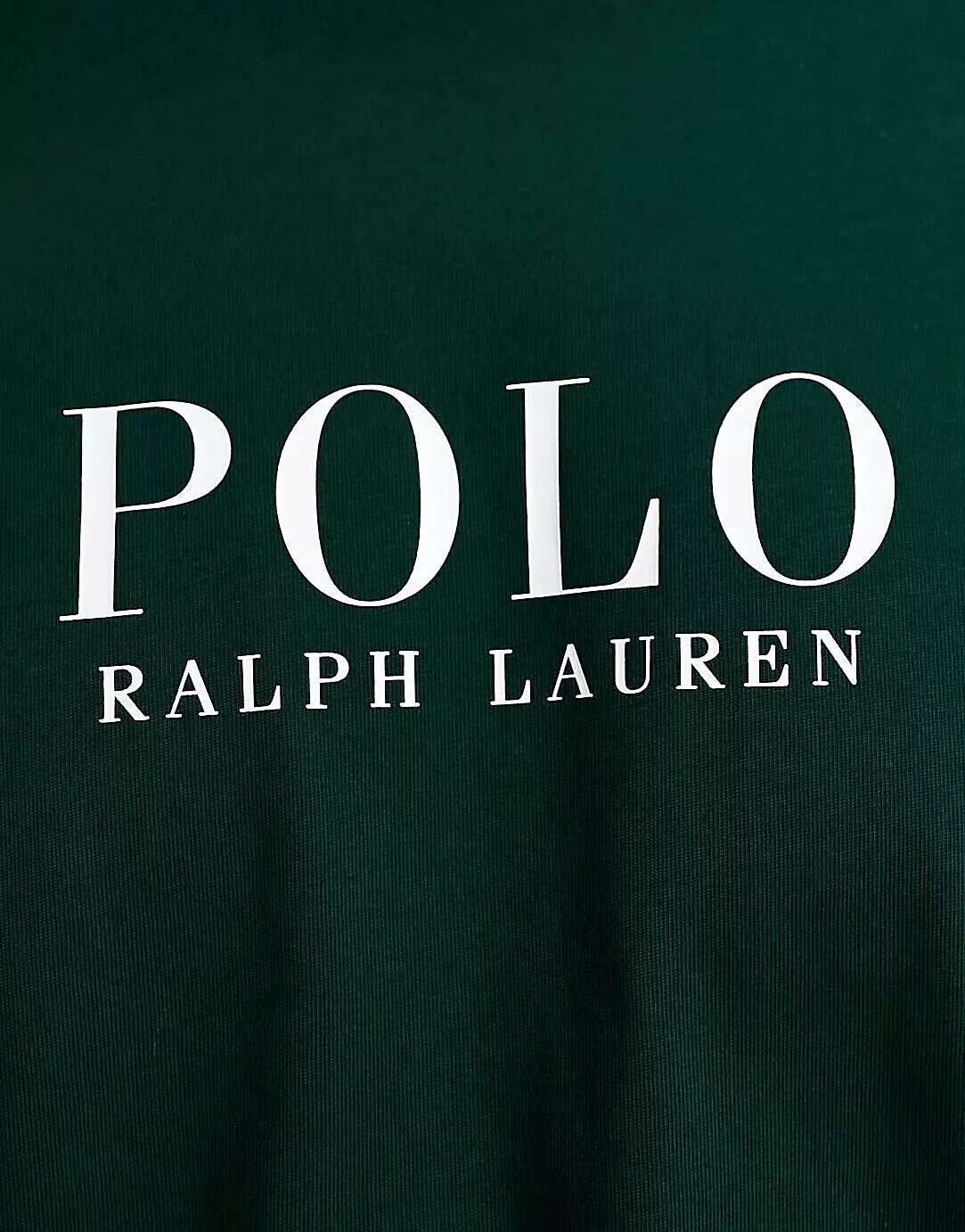 

Зеленая футболка Polo Ralph Lauren с текстовым логотипом на груди, Зеленый