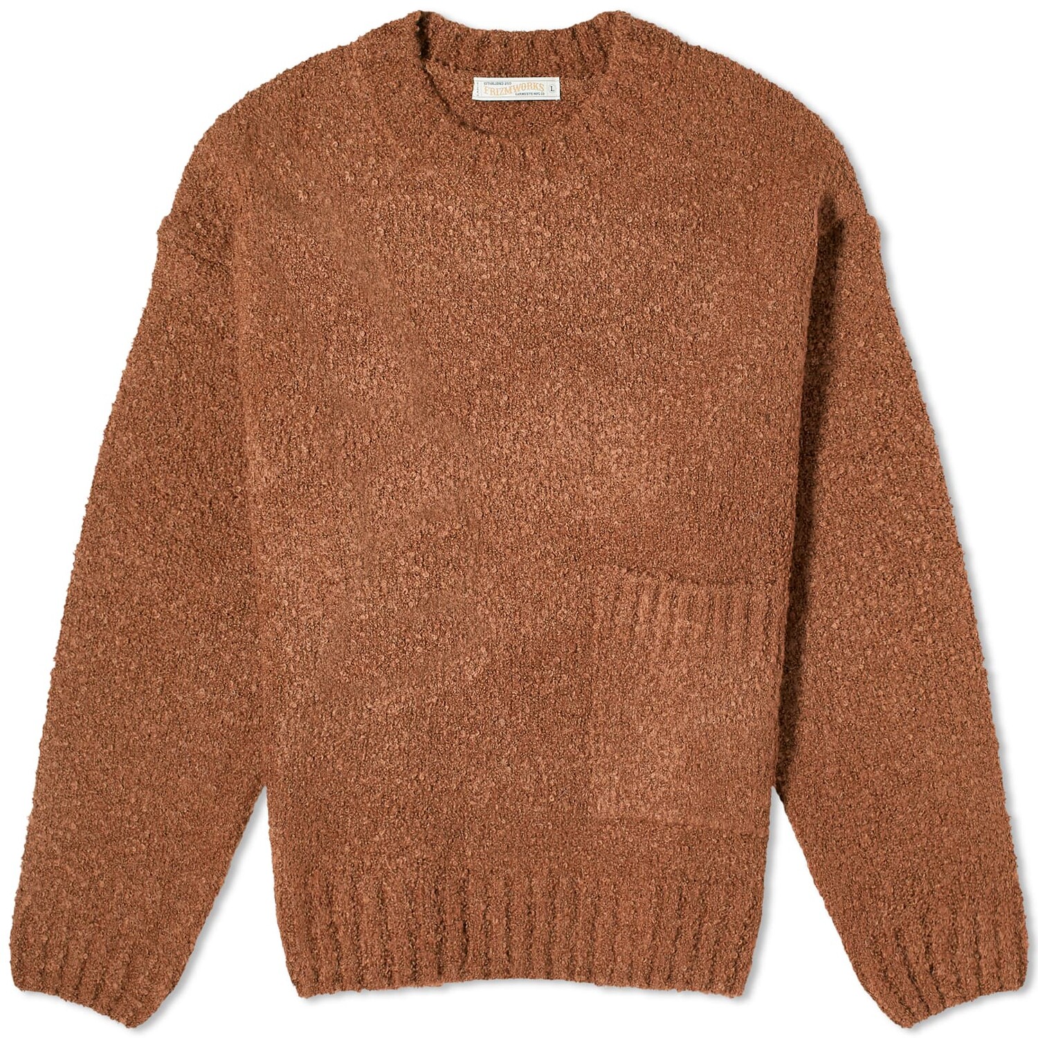 

Свитер Frizmworks Alpaca Boucle Pocket, коричневый