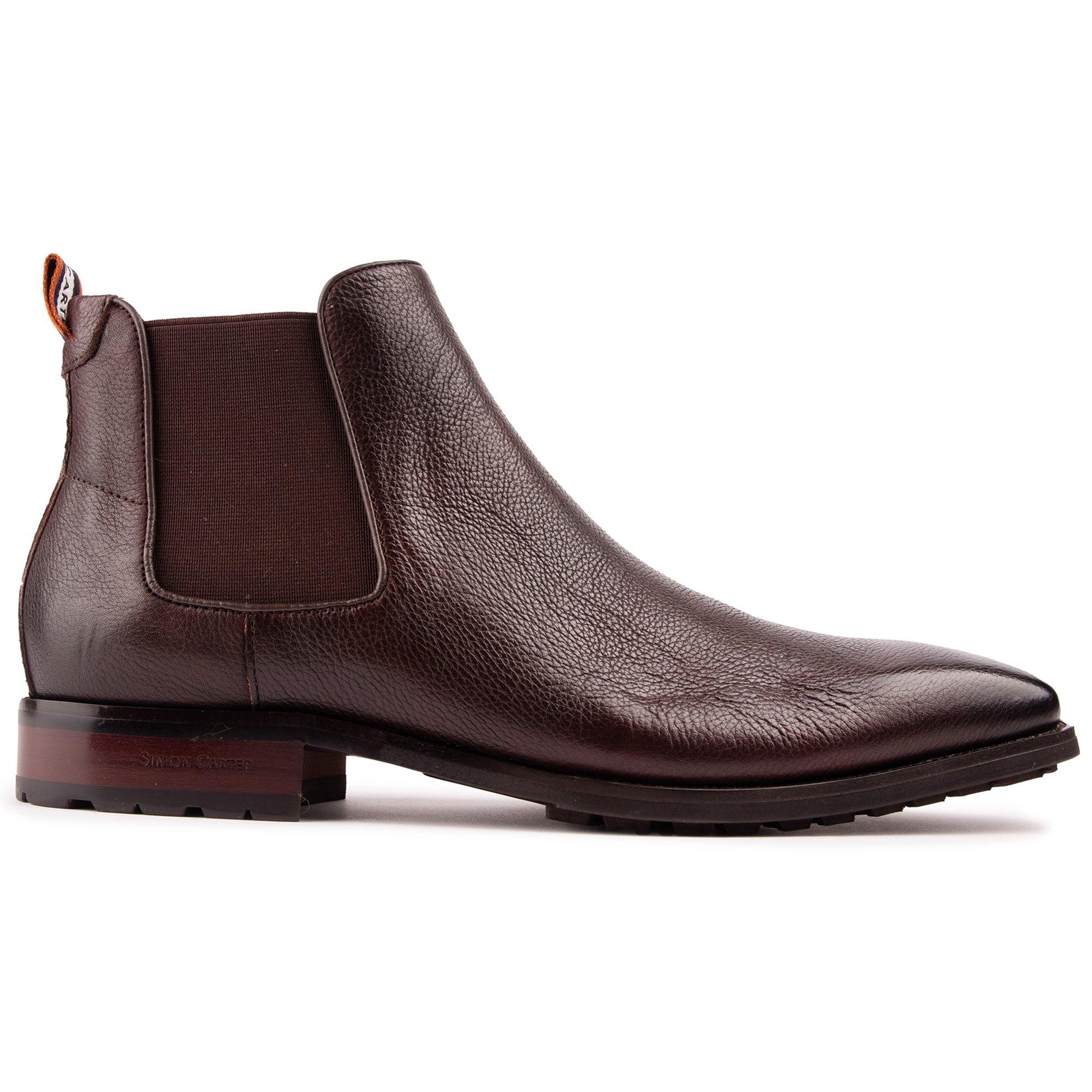 Клеверные ботинки челси SIMON CARTER, коричневый ботинки челси мужские из флока классические ботинки ручной работы без застежки черные