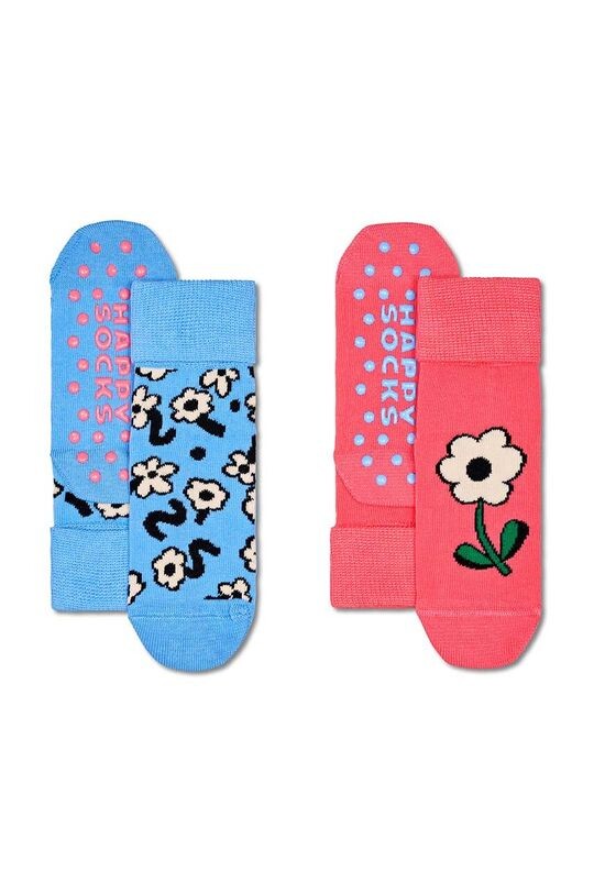 

Happy Socks Детские носки Kids Flower Anti-Slip Socks, 2 шт., розовый
