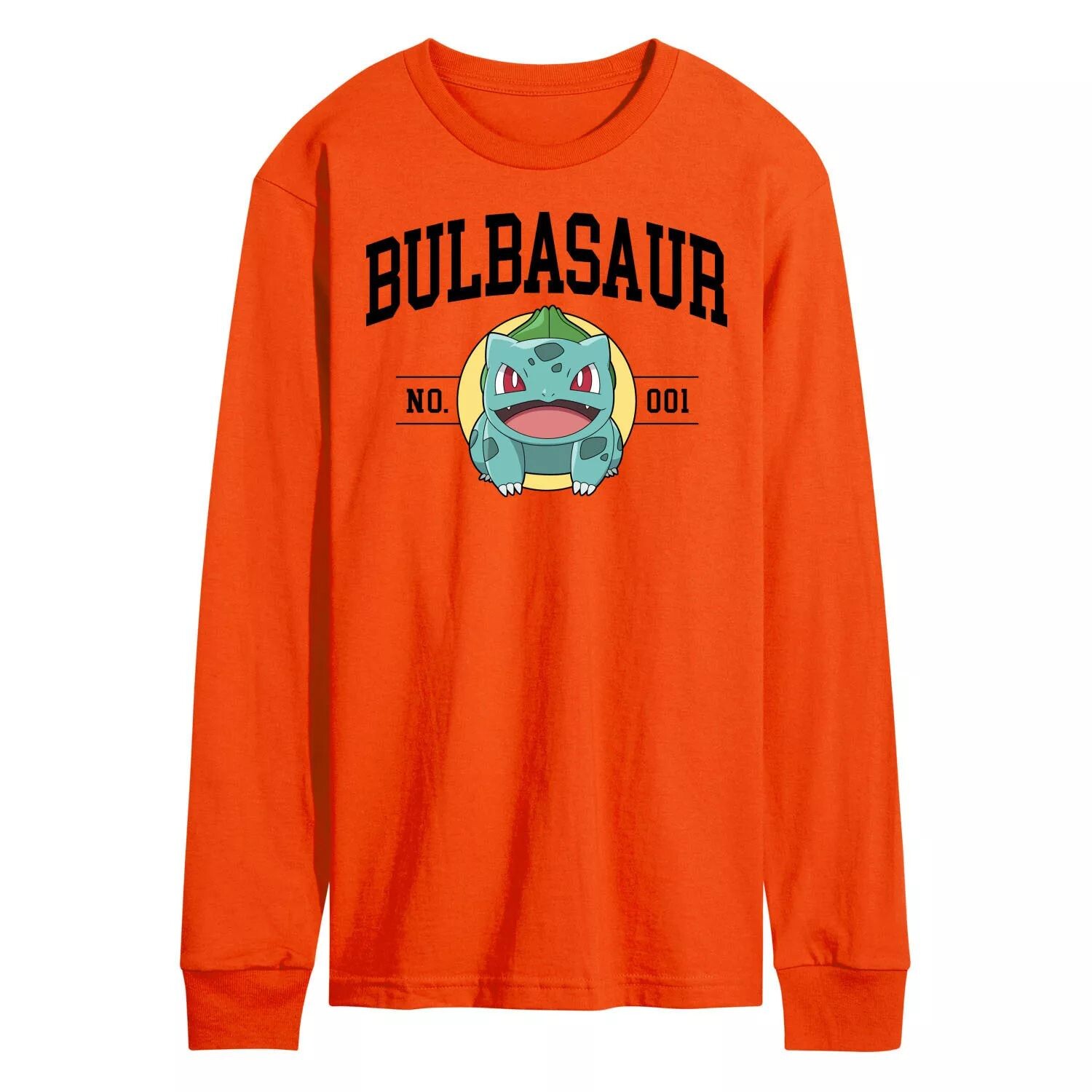 

Мужская футболка с длинными рукавами и рисунком Pokemon Bulbasaur