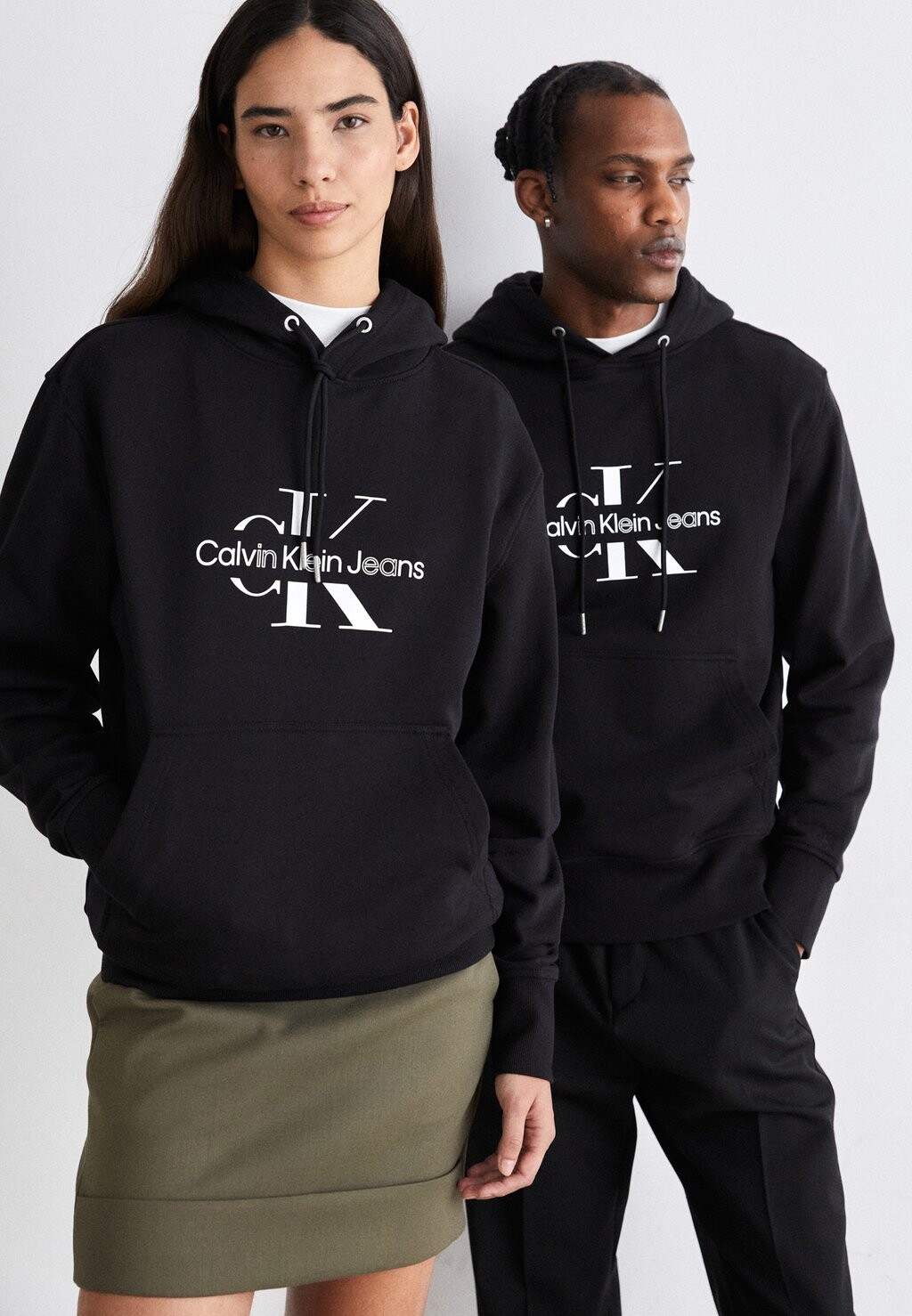 

Толстовка Disrupted Outline Monologue Hoody Unisex Calvin Klein Jeans, черный