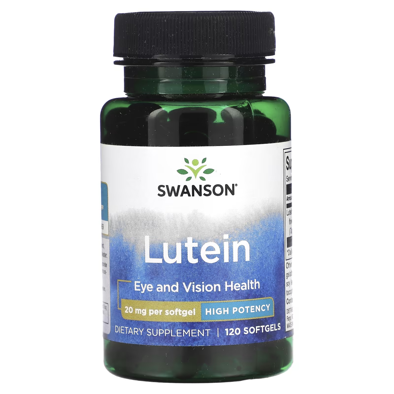 Swanson Лютеин высокой эффективности 20 мг 120 мягких таблеток swanson essiac eight herb complex 356 мг 120 мягких таблеток