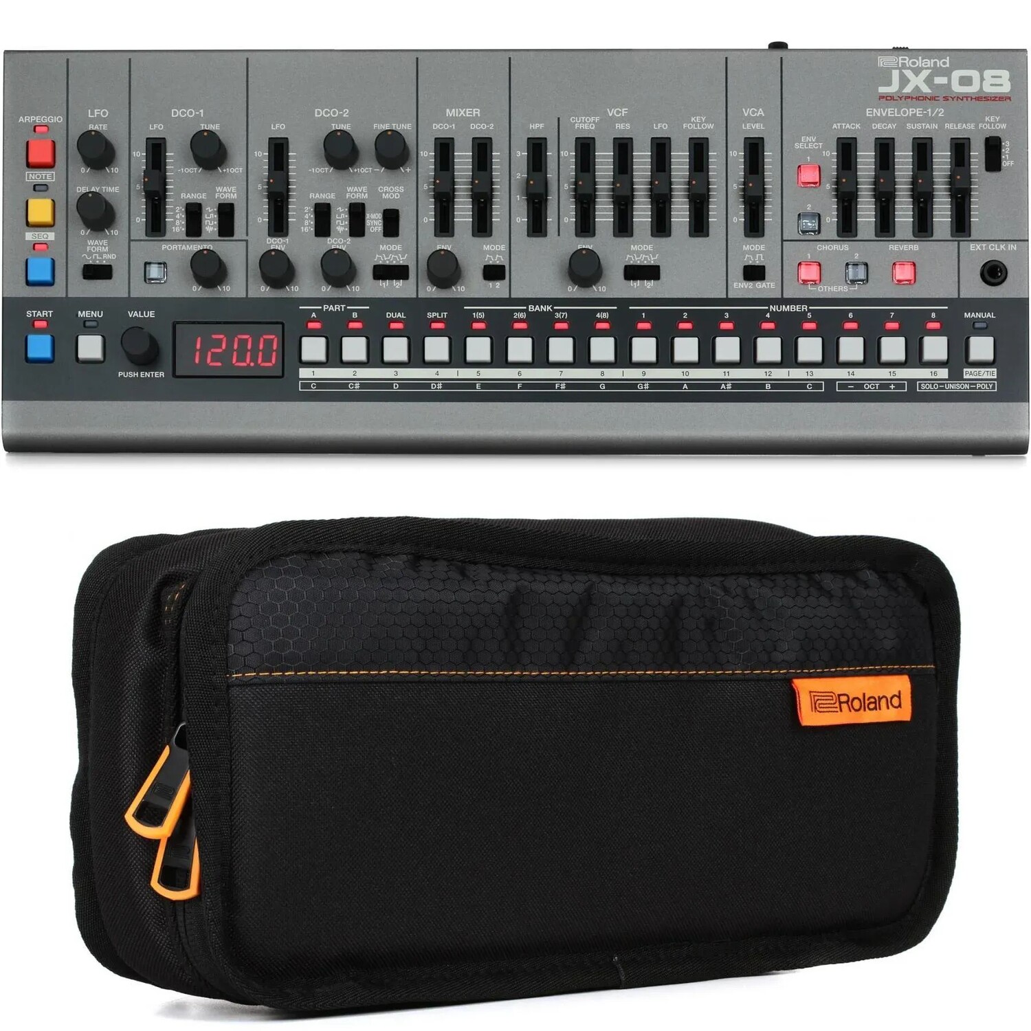 

Звуковой модуль Roland JX-08 Boutique Series JX-8P с сумкой для переноски