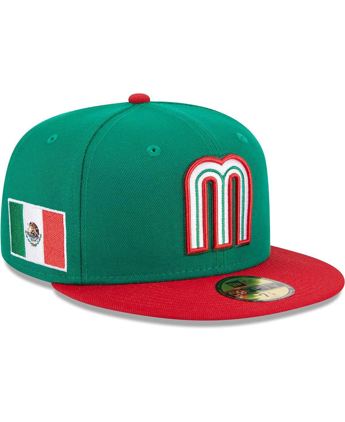 

Мужская зеленая приталенная бейсболка Mexico Baseball 2023 World Baseball Classic 59FIFTY New Era