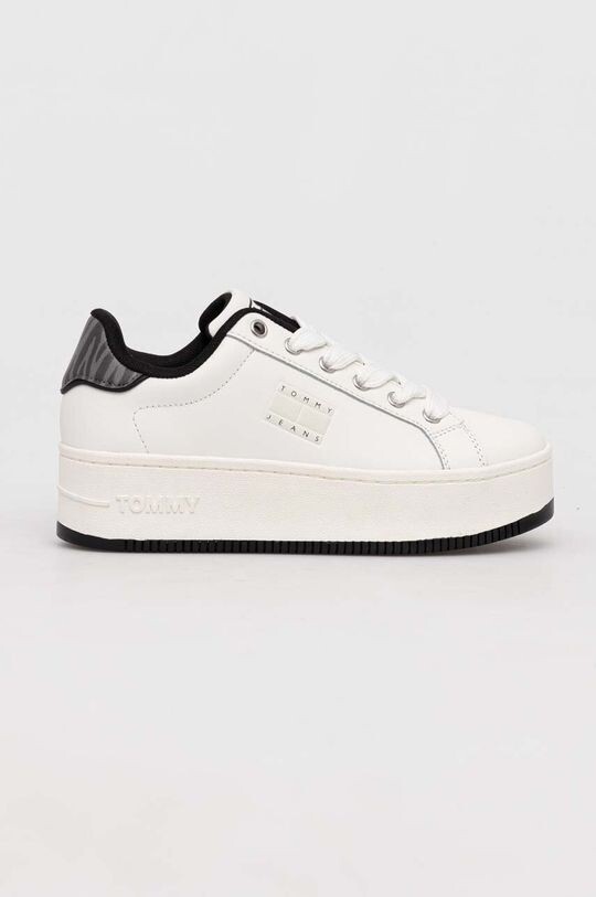 

Кожаные кроссовки TJW FLATFORM ANIMAL PRINT Tommy Jeans, белый